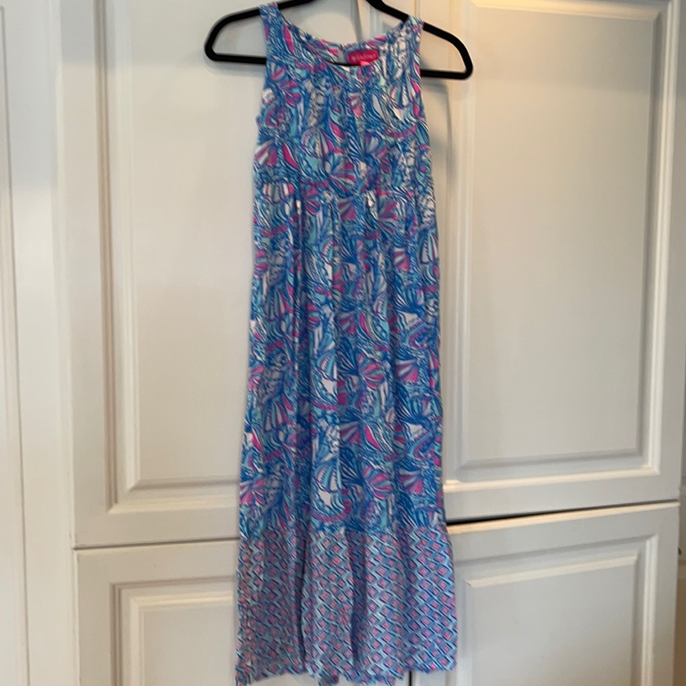 Lily Pulitzer Target Girls Blue Dress. L (10/12)